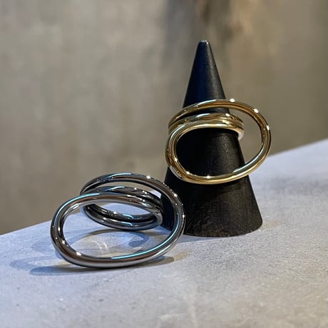 2504RG0615 / Ovel  twist ring（Gold）