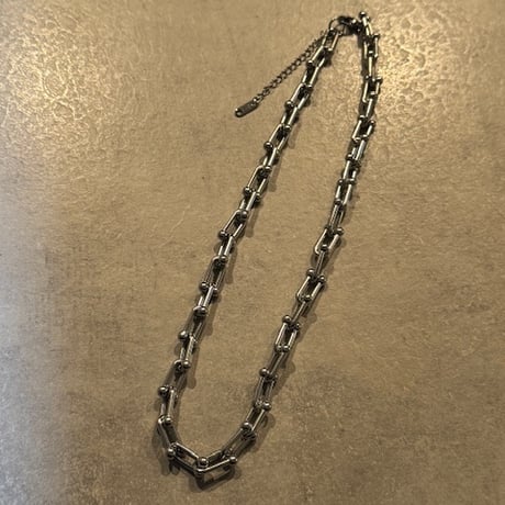 2510NC0366 / Utype chain Necklace（Silver）