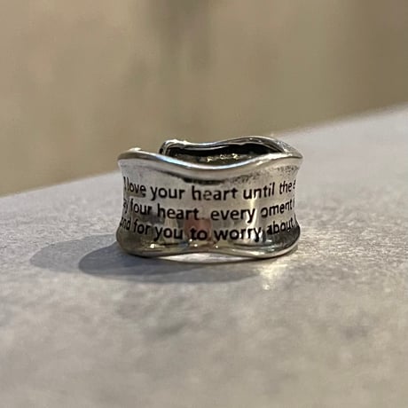2510RG0694 / Letter craft wave ring（Silver）