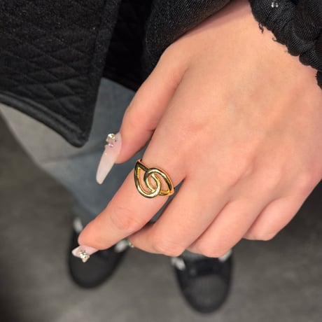 2411RG0544 / Double twist ring（Gold）