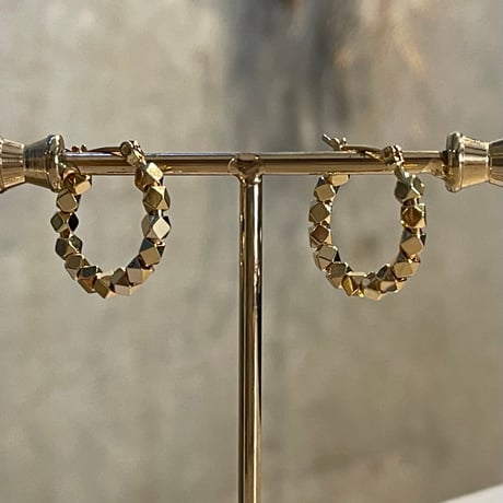 2512PR0834 / Metal beads hoop Pierce #2（Gold）
