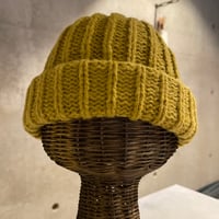 SEL251110BN(S) / Handmade Knit Beanie Hat（Mustard）