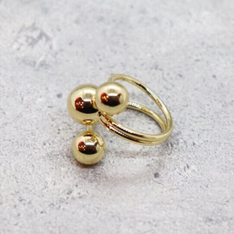 Small ball ring（GOLD） /  2104_RG036