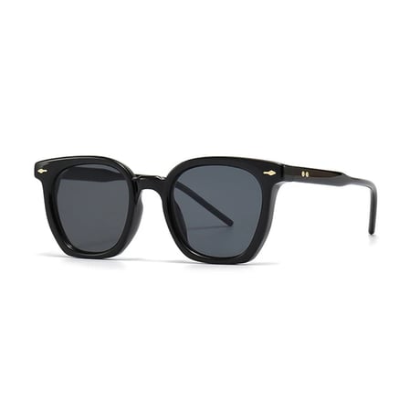 【 Select 】Vintage Square New Style Sunglasses (Black/Grey)