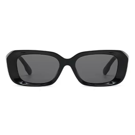 【 Select 】Vintage Retro Square Style Sunglasses (Black/Grey)