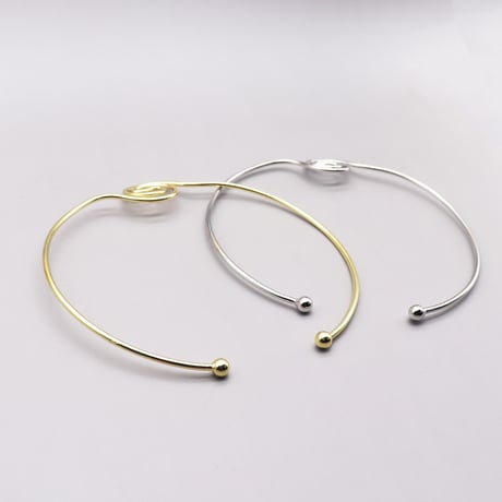 Bib Collar curl Metal Chokers（gold）/ 2109-NC081