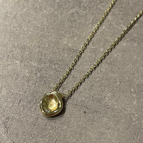 2406NC0251 / Craft plate necklace（Gold）