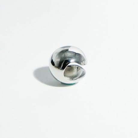 Single Ball Chunky  Earcuff （Silver/Large） / EC046