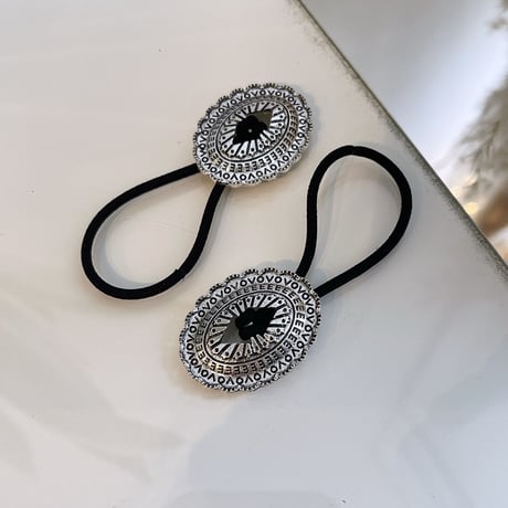 2310HA0035 / Concho hair rubber（Silver）