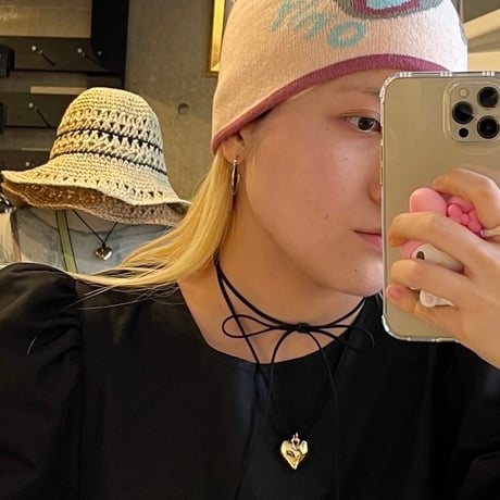 2407NC0258 /  Heart motif choker（Gold）