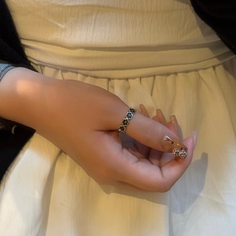 2507RG0669 /  Daisy Stone ring（Silver）