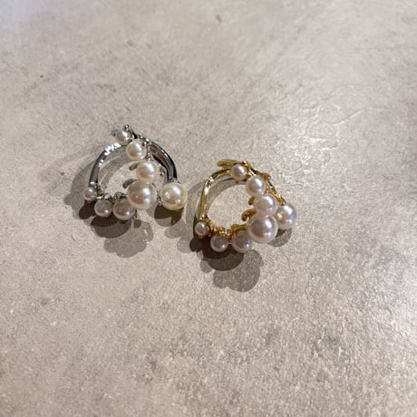 2212RG0274 / Double Line Pearl ring（Gold）