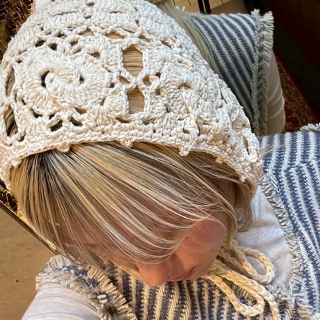 2504HW0083(S) / Crochet Knit cap（Beige）