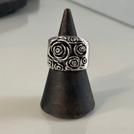 【Select】IM26AC_RG027/ Vintage Rose Swirl Ring（Silver）