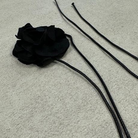 2407NC0255 / Flower choker （Black）
