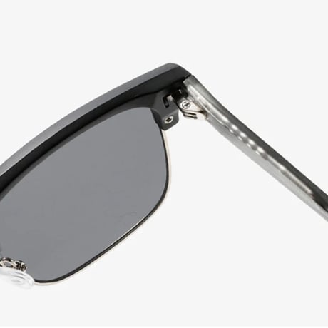 【 Select 】Retro Square Semi Metal Sunglasses (Grey/Gradient)