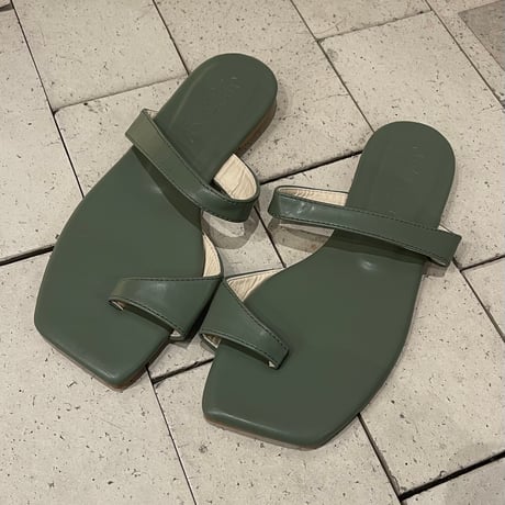 2411GS024（S） / Flat sole Sandals (Khaki)