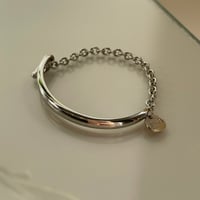 23AWBR014 / Half chain bangle（Silver）