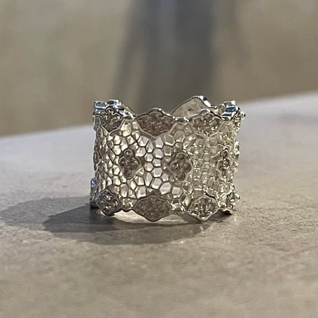 2507RG0668 / See-through Stone ring（Silver）
