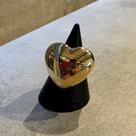 2408RG0504 / Big Heart oval ring（Gold）