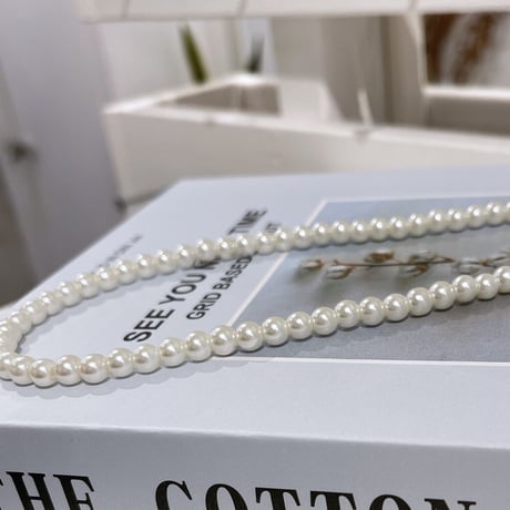 Simple pearl necklace（ Pearl/5mm）/  2203_NC0135