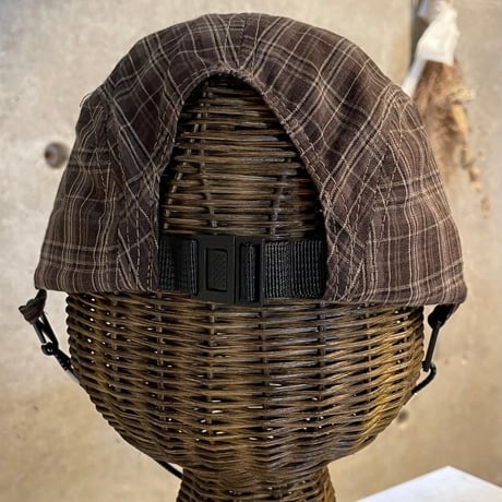 2504HW0087(S) / 2Way cotton check cap（BrownCK）