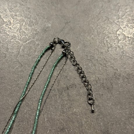 2503NC0324／  double stacking  necklace（Green）