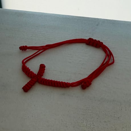 2604BR0123 / Cross Friendship Bracelet（Red）