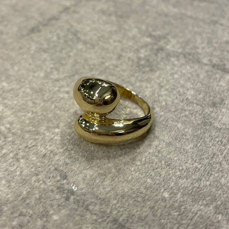 2402RG0391  / Cross drop ring （L / Gold）