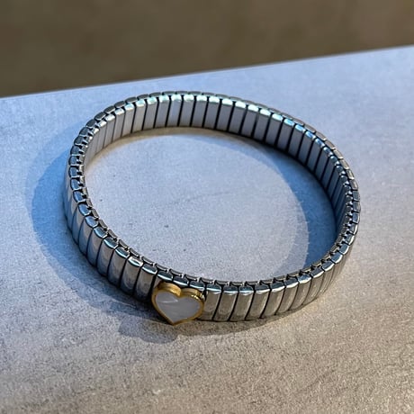 2503BR0071 / Flat Heart point Bracelet（Silver）