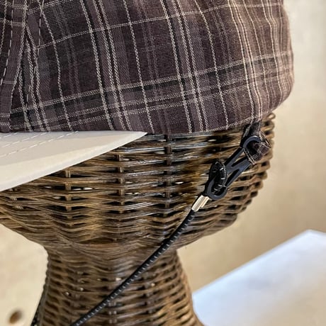 2504HW0087(S) / 2Way cotton check cap（BrownCK）