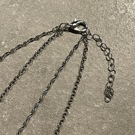 2503NC0333 / Layered butterfly motif necklace（Silver)