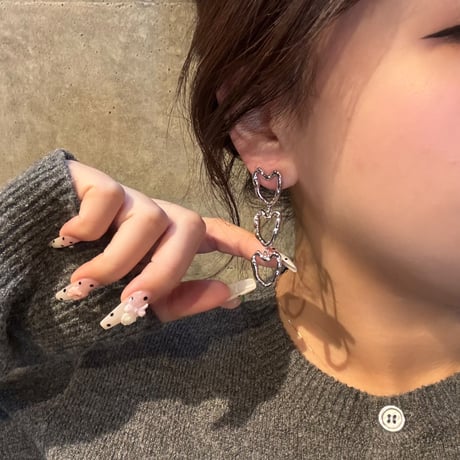 2503PR0756 / Craft Heart connect Pierce（Silver）