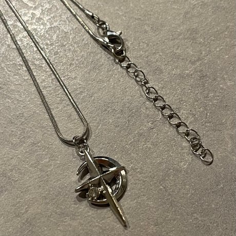 2510NC0364 / Cross stone Necklace（Silver）