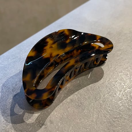 2602HA0082(S)/ Marble curve Hair Clip （Brown）