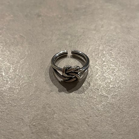 2311RG0323 / Antique double knot twist ring（Silver）