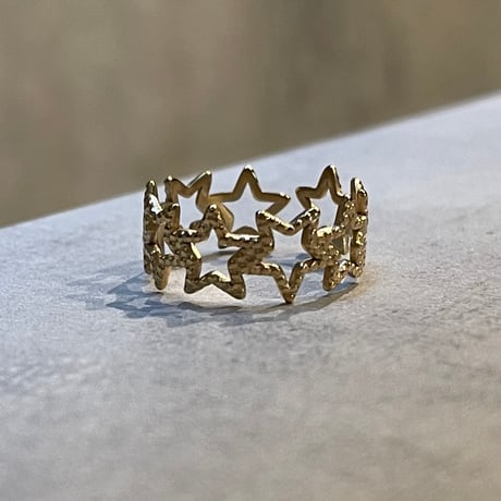2505RG0627 / Star line motif ring（Gold）