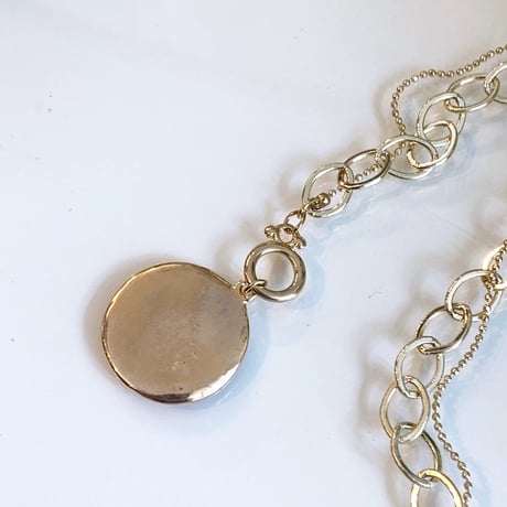 Double Chain Coin Mantel Bracelet（Gold）/ 2109_BR112