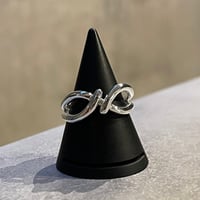 2602RG0740 / Double line twist Ring（Silver）