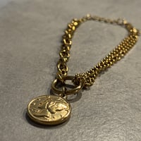 2510BR0094 / Coin Charm Bracelet（Gold）