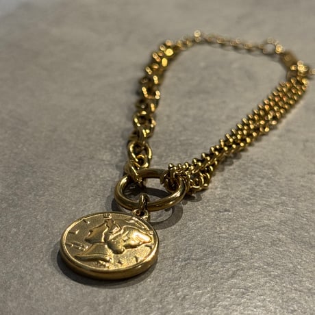 2510BR0094 / Coin Charm Bracelet（Gold）