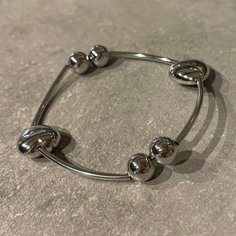 2412BR0061 / Heart connect ball Bracelet（Silver）