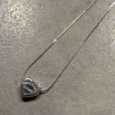 2504NC0334/ Logo motif  Heart necklace（Silver)