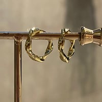2510PR0807 / Twist mini hoop Pierce（Gold）