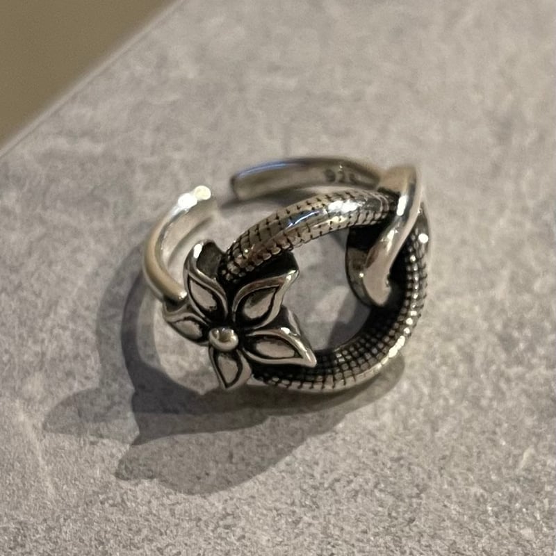 2511RG0707 / Twist layer connect Flower ring（Si
