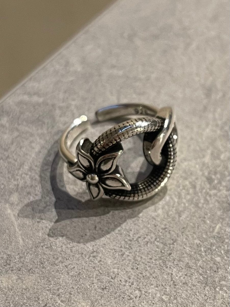 2511RG0707 / Twist layer connect Flower ring（Si