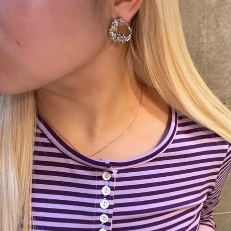 2511PR0827 / Craft hall design metal Pierce（Silver）