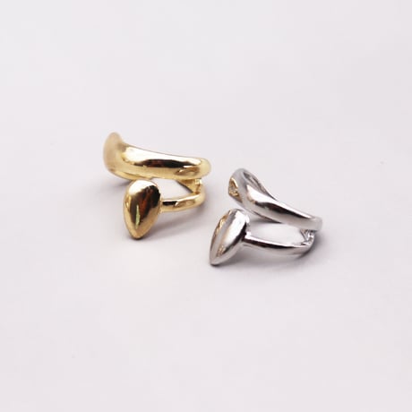 Drop Deformation Cartilage Earcuff （Gold/Left） / EC069B