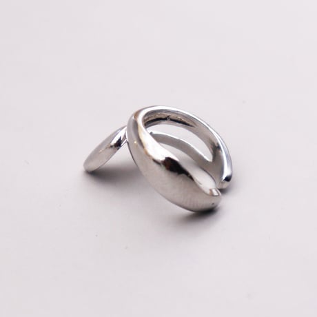 Drop Deformation Cartilage Earcuff （Silver/Right） / EC069A
