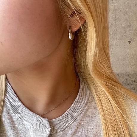 2506PR0787 / Drop hoop pierce（Silver）